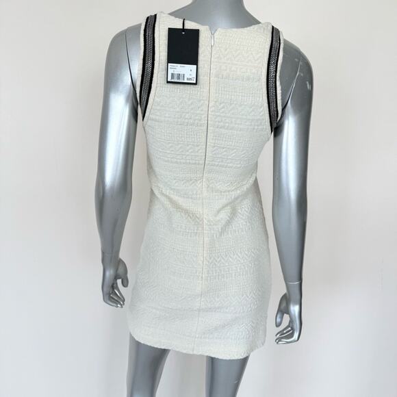 NWT!!! The Kooples women tweed white  dress size 0 or XS/S Authentic Retail 325$ - Picture 4 of 13